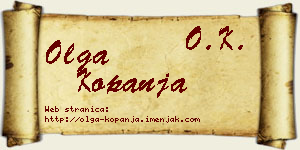 Olga Kopanja vizit kartica